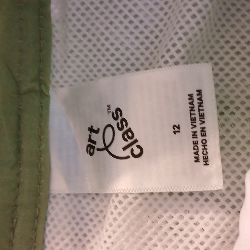 NWT Art Class Green Palm Tree Swim Trunks Boys 12 - Picture 2 of 6